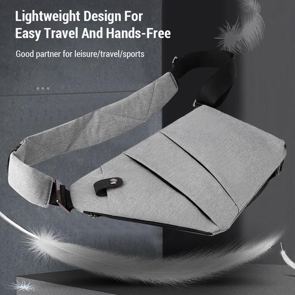 Chest Bag for Men / Women Lightweight Multi-functional Travel Sling Bag Scientific Storage for