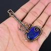 Lapis Lazuli Pendant Handmade Gemstone Jewelry, 999 Copper Wire Wrapped Pendant ,Unique Design Jewelry Pendant
