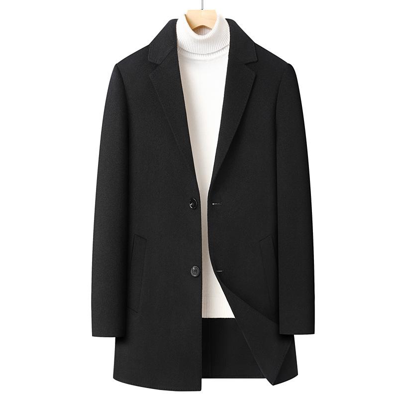 Autumn and Winter New Down Take-off Liner Wool Coat Handmade Double-sided Woolen Coat Men's Down Coat Coat Coat