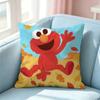 The Cute Cartoon EElmo Square DoubleSided printed Pillow Case Bedroom Bedside Pillow Sofa Cushion Cover