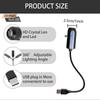 Usb Christmas Projector Light 12 Patterns Xmas Projection Lamp Flexible Gooseneck For Home Party Bedroom Decor Ambience Lighting