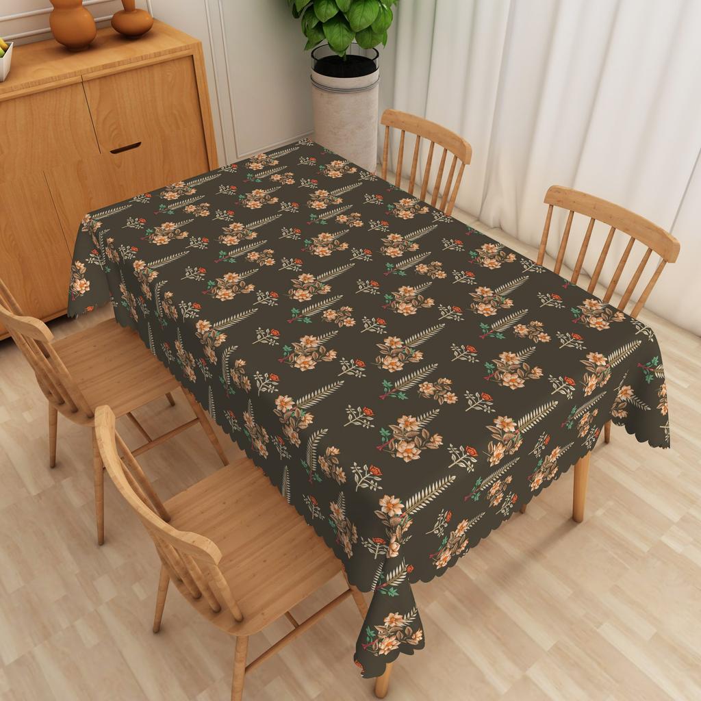 Sunflower Floral Tablecloth Plant Print Waterproof Oilproof Wedding Birthday Party Home Restaurant Dining Table Decor Repeatable