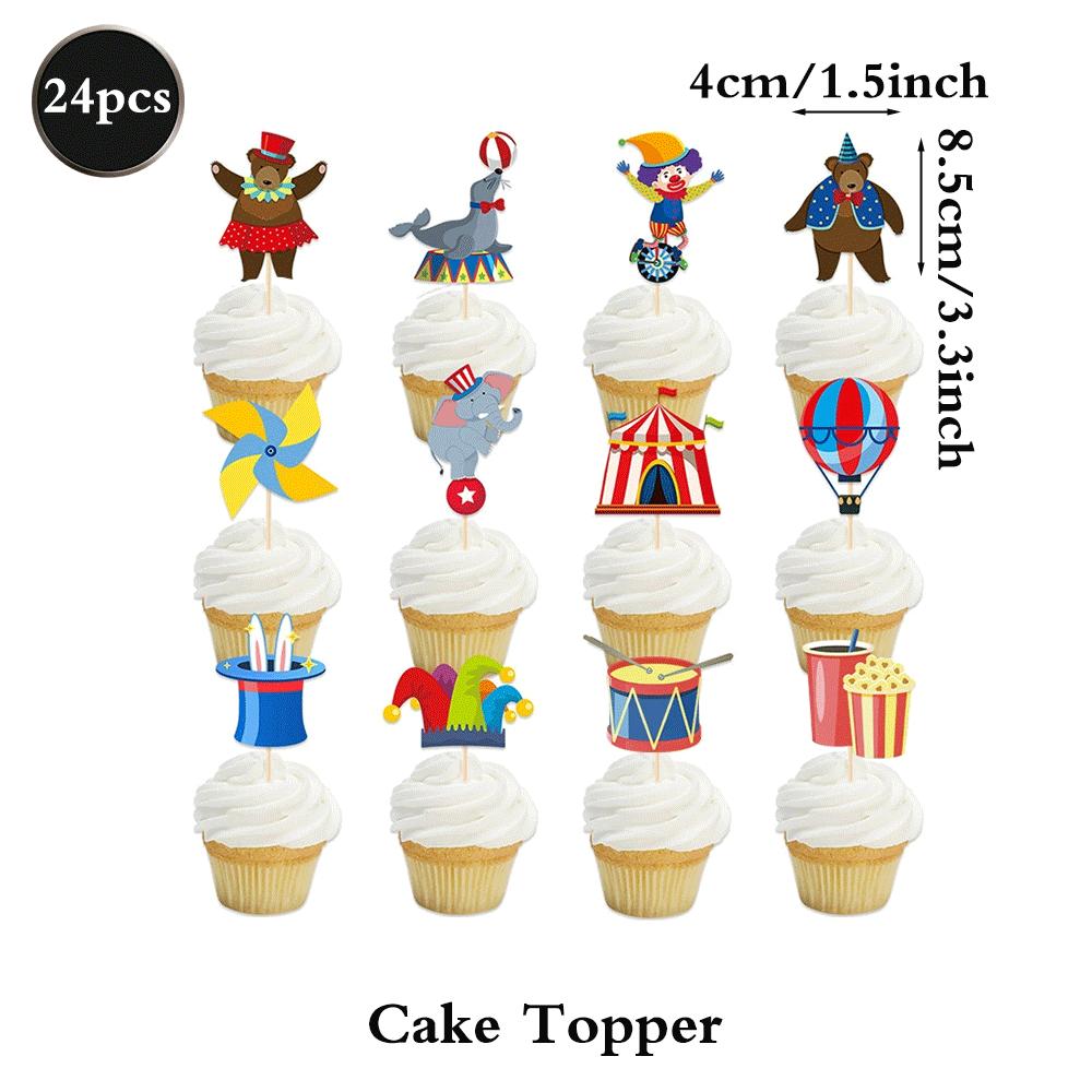 Carnival Party Circus Animal Paper Plate Cup Napkin Red and White Striped Tablecloth For Kids Birthday New Year Carnival Party