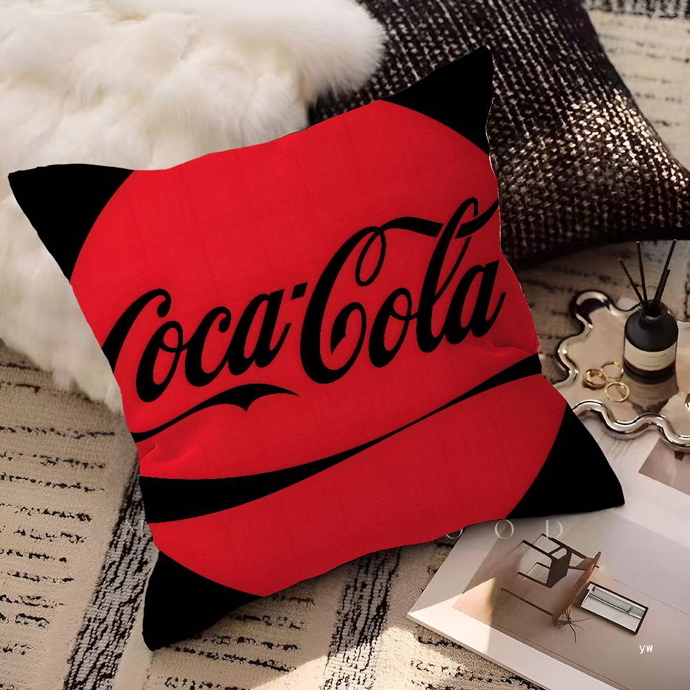 CCocasCColas Pillow Covers Cartoon Sofa Decorative Home Doublesided Printing Short Plush Cute Cushion Cover