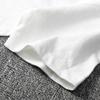 Heavyweight Slub Cotton Men‘s T-Shirt Henley Neck American Vintage Loose Soft Undershirt Summer