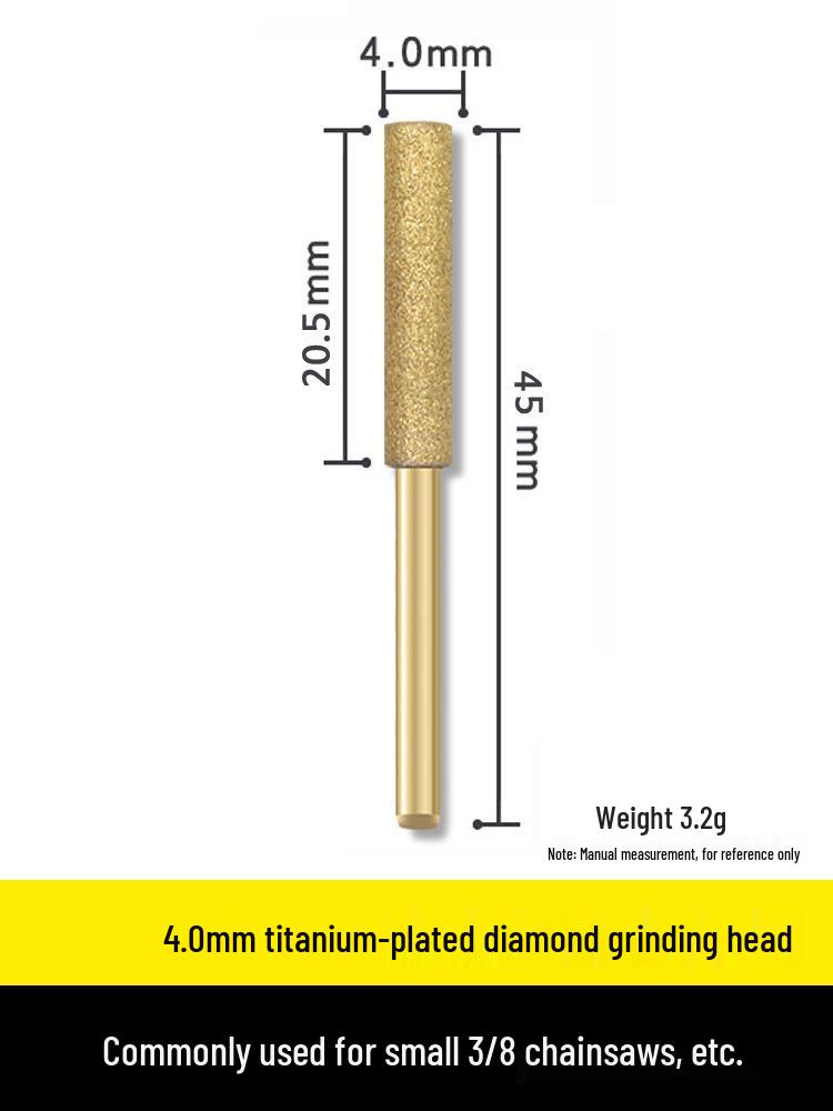 Electric Chainsaw Chain Sharpener Set with Abrasive Grinding Heads