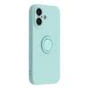 For iPhone 17 Silicone Case with Strap Ring Kickstand Phone Cover