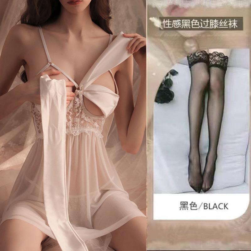 Sexy underwear lace sensual seductive pajamas loungewear sexy steel tray small breasts gather girls sexual fun clothes