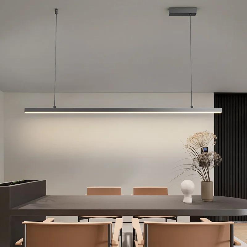 Lumini restaurant nordic modern minimalist designer birou bar lung candelabre sufragerie lămpi de bucătărie Candelabru LED