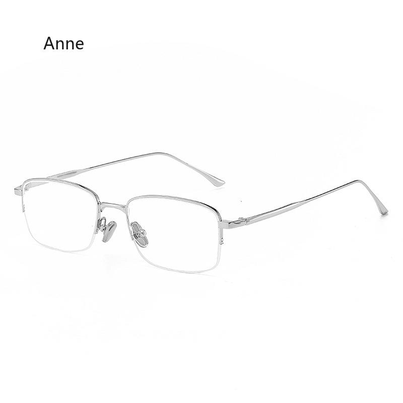 New High Quality Titanium Alloy Gold Square Frame Glasses Anti Blue Light Myopia Glasses For Man And Woman Fashion Glasses
