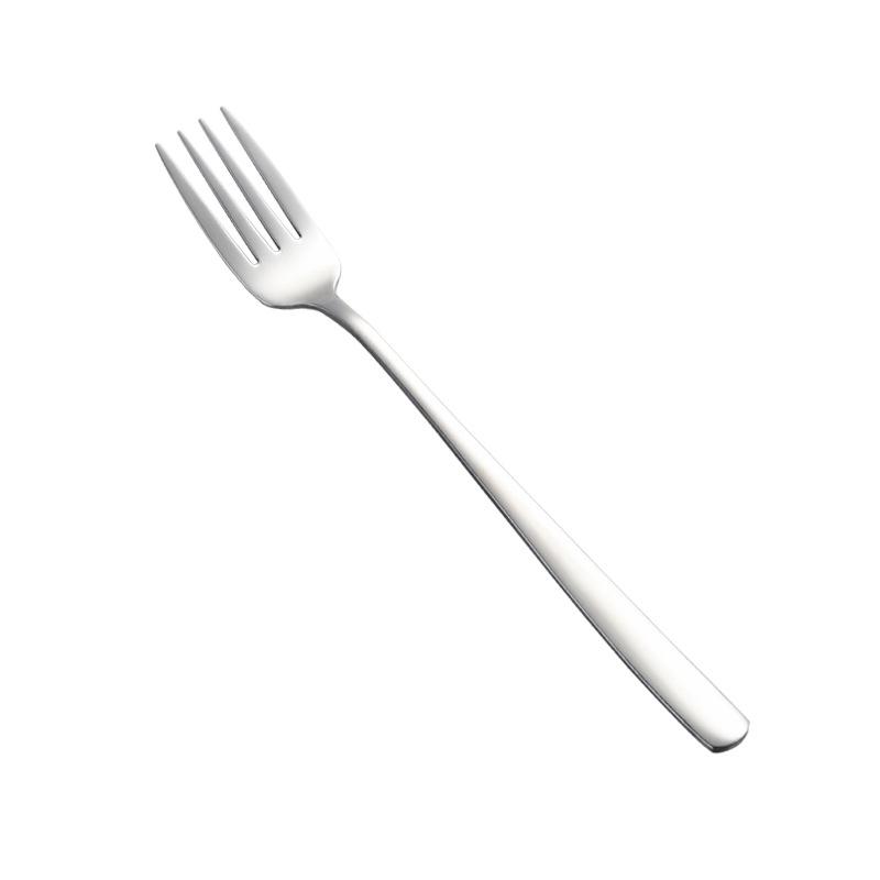 Korean Style 304 Stainless Steel Fork & Chopsticks Set: Long Handle Salad, Steak, Fruit, Dessert Tableware