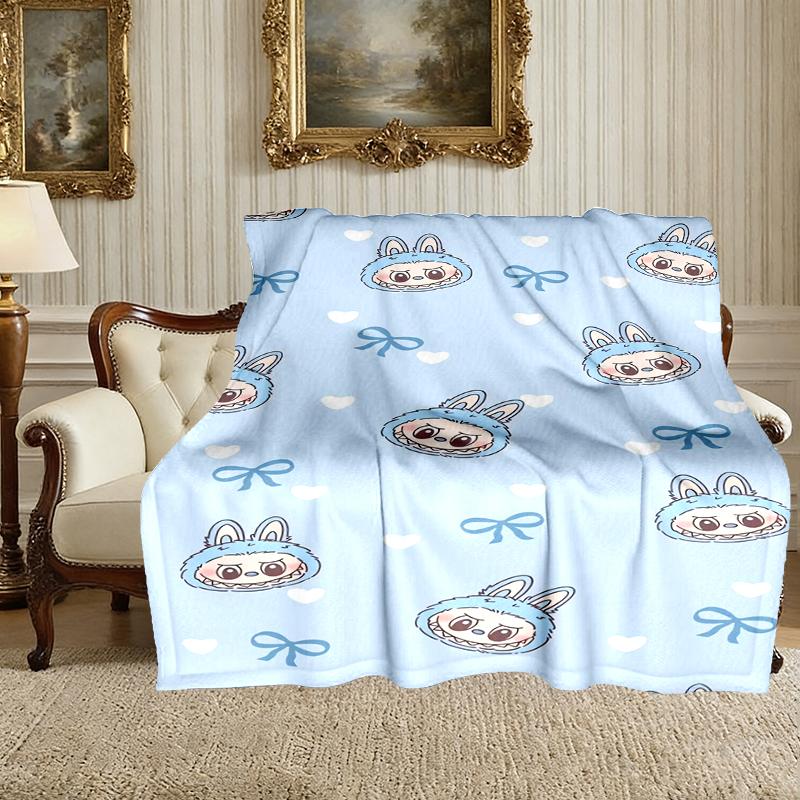1pc LABUBU Blanket, Cozy Valentine's Day Blanket, Multi-functional Nap Blanket Available Throughout the Four Seasons