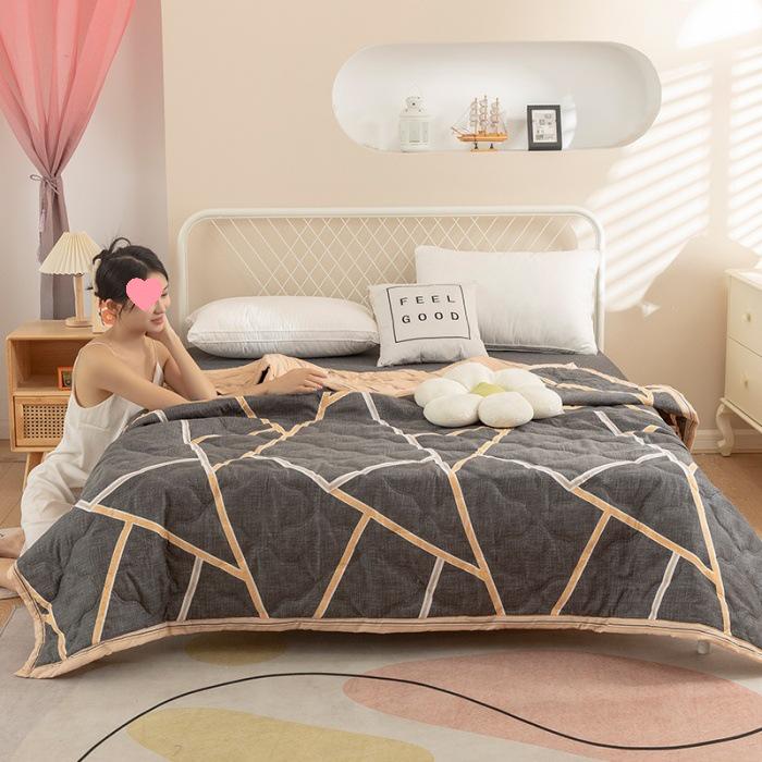 2025 Aloe Cotton Antibacterial Summer Quilt - Breathable, Silky Cool & Machine Washable