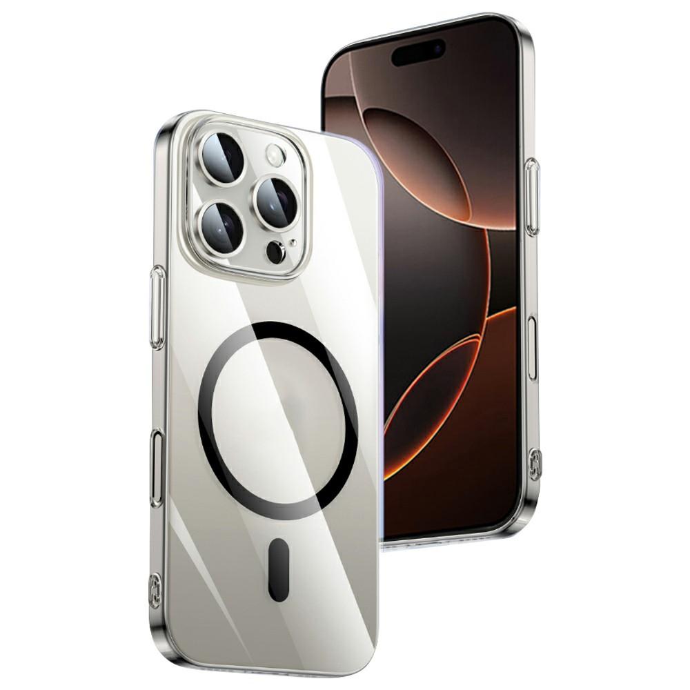 

XUNDD XDD-0010 For iPhone 16 Pro Max Case Compatible with MagSafe Cover Ultra-Thin Clear PC Phone Cover Black