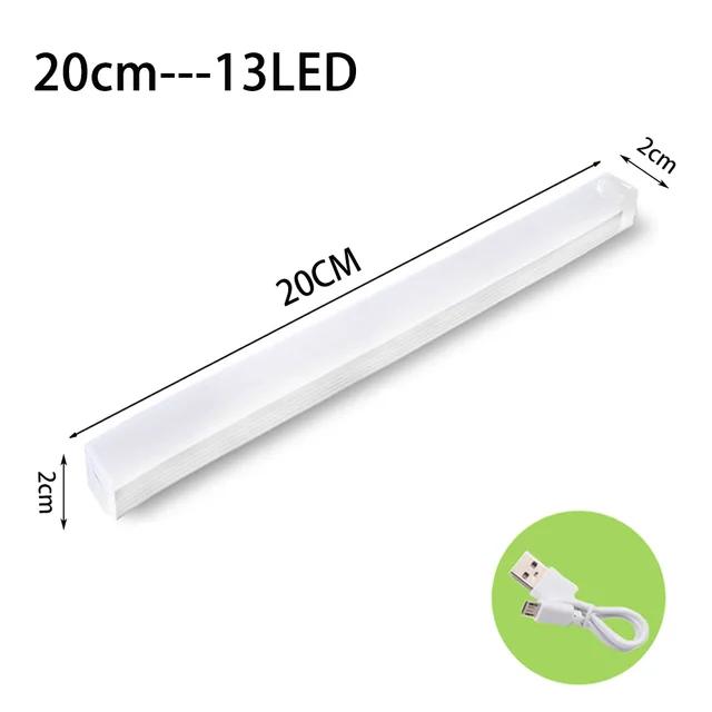 Type C Rechargeable LED Night Light PIR Motion Sensor Under Cabinet Lamp for Kitchen Wardrobe Room Bedside Induction Bar Light