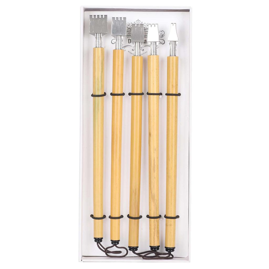 5Pcs Dip Pen Manga Calligraphy Boxed Vintage Bamboo Drawing Painting Kit School SuppliesParallel Nib