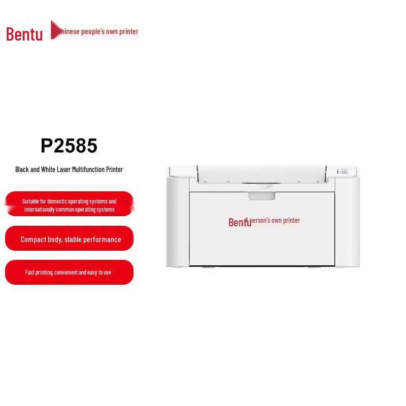 

Pantum P2585 A4 Black and White Laser Printer CN plug (adapter included)