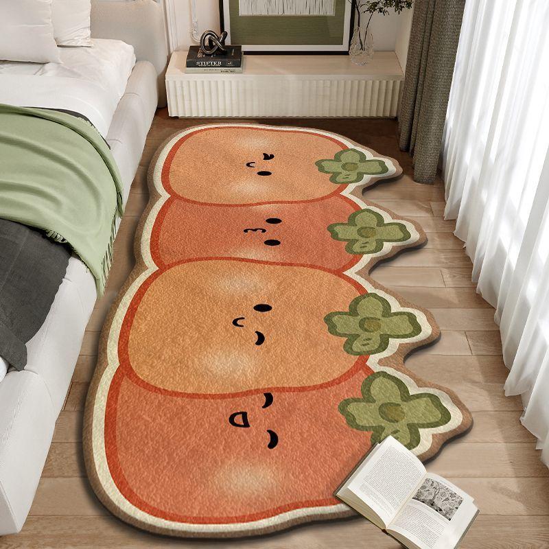 Cartoon Imitation Cashmere Carpet Bedroom Bedside Living Room Coffee Table Home Use Dirt Resistant and Anti Slip