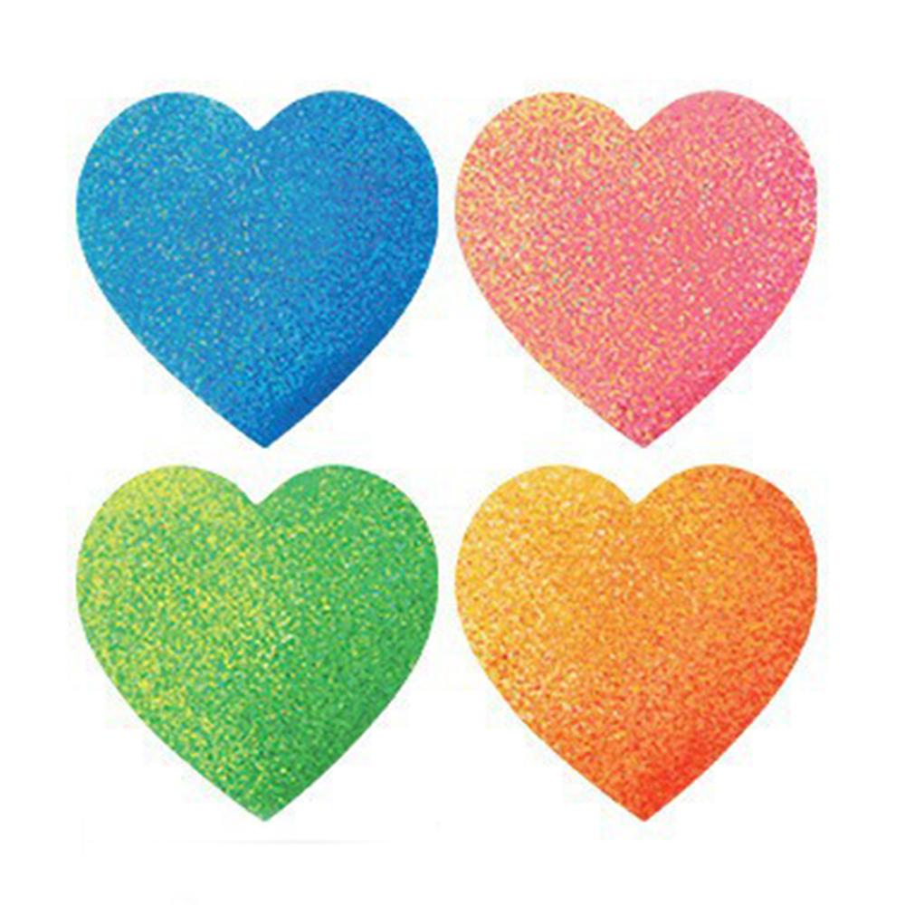 100-500pcs Color Valentine's Day Heart Sticker 1inch Birthday Party Gift Packaging Seal Sticker Baking Label