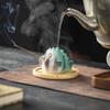 Pufferfish Incense Stick Holder Resin Globefish Tea Pet Figurine Incense Burner Home Office Tea Room Table Decoration Ornament