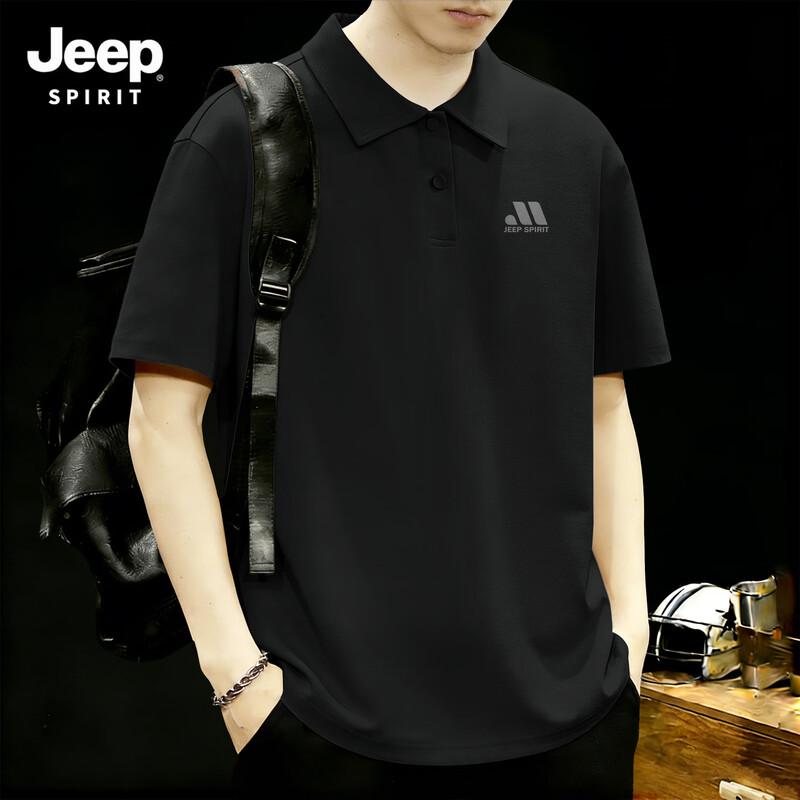 

JEEP SPIRIT Men s Quick-Dry Ice Silk Polo Shirt M
