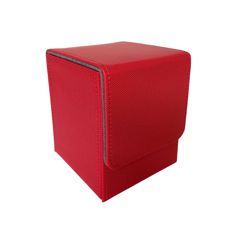 

1 шт. Высококачественный ПУ Штабелируемый Вертикальный Игровой Магнитная Крышка Дом Высококачественный Штабелируемый Коробка для Хранения Карт для Вечеринок Портативный винный