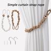 Curtain Tiebacks,Curtain Tie Backs for Curtains Drape Tieback Holders Cord with Metal Hook for Bedroom Farmhouses Decors
