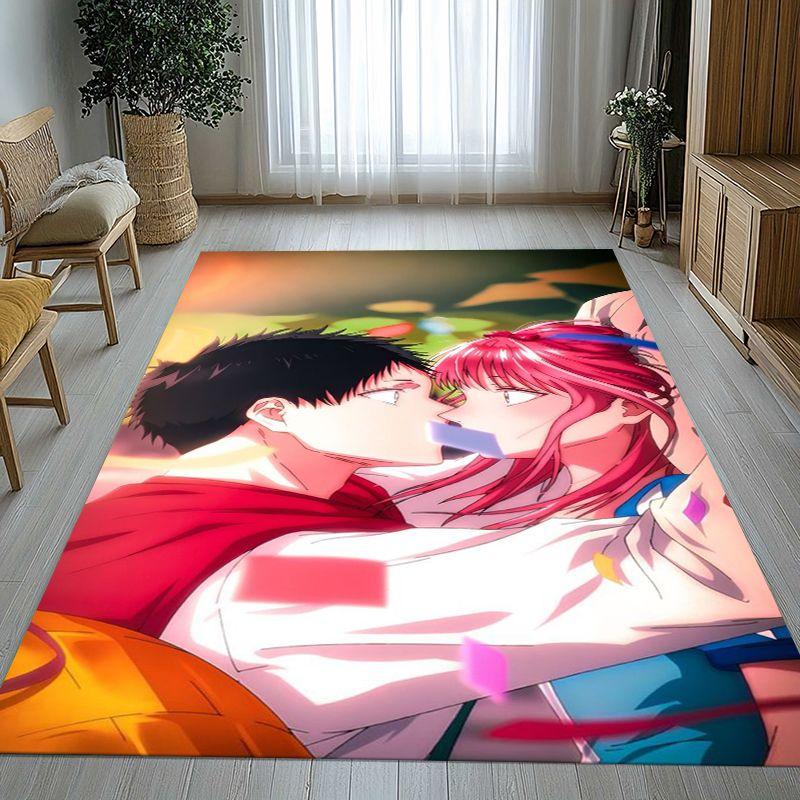 Anime Blue Box Ao No Hako Love Hina Cartoon Wohnzimmer Rutschfeste Teppichfläche Weicher Teppich für Schlafzimmer Kinder Sofa, Heimdekoration Fußmatte
