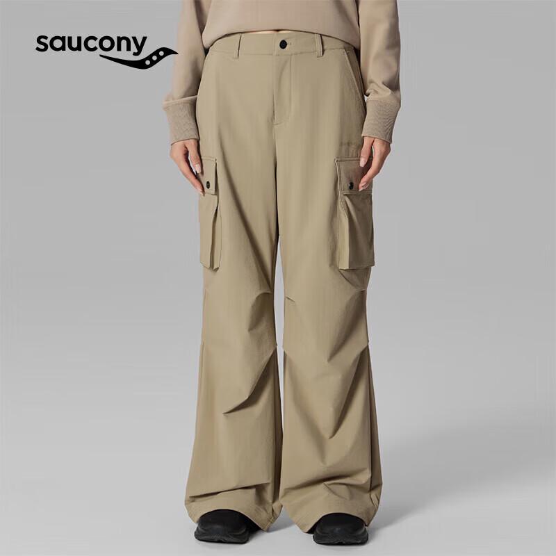 Saucony Women s Water-Repellent Elastic Woven Straight Leg Pants M
