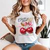 Cherry Bomb Feeling Lucky Unisexs TShirt Retro Charm Graphic Tee