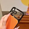  Plating Bumper Lychee PU Leather Phone Case For iPhone 17Air 16 15 Pro Max 17pro Shockproof Lens Protect Hard Cover Funda