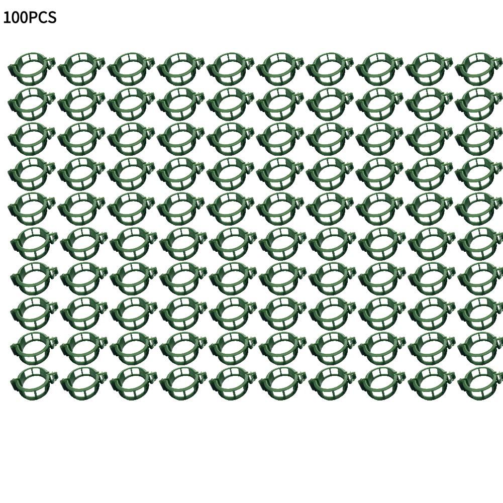 100pcs Plant Clips Supports Reusable Plastic Connects Fixing Vine Tomato Stem Grafting Clips Vegetable Plants Grafting Clamps