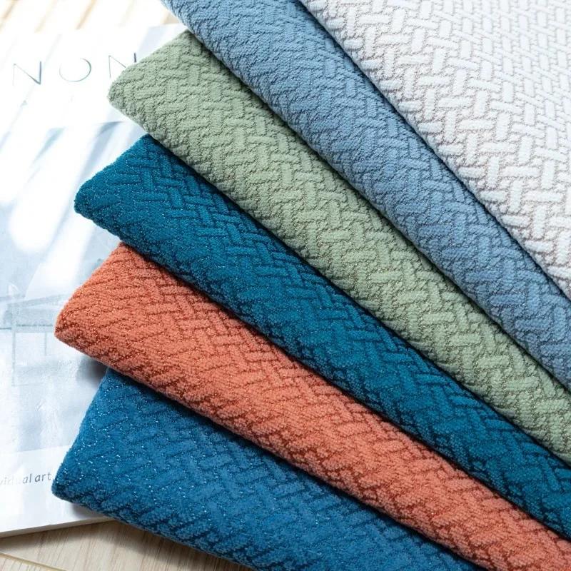 Luxury Non-slip Sofa Towel for Living Room Solid Color Grid Sofa Cover Four Season Universal Chenille Couch Cushions Slipcover