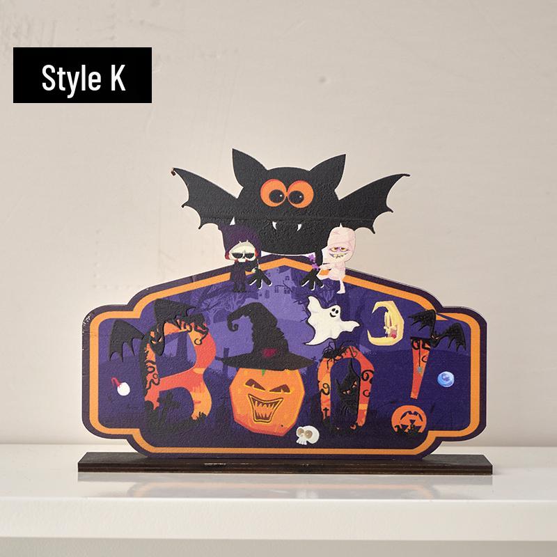 Halloween Cartoon Pumpkin Desktop Ornaments: Creative Decorations for Festive Scenes and Photo Props
