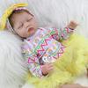 BZDOLL 55 CM 22Inch Soft Cloth Body Vinyl Reborn Girl Doll Realistic Sleeping Newborn Babies Birthday Gift Present Kid Fashion Toy