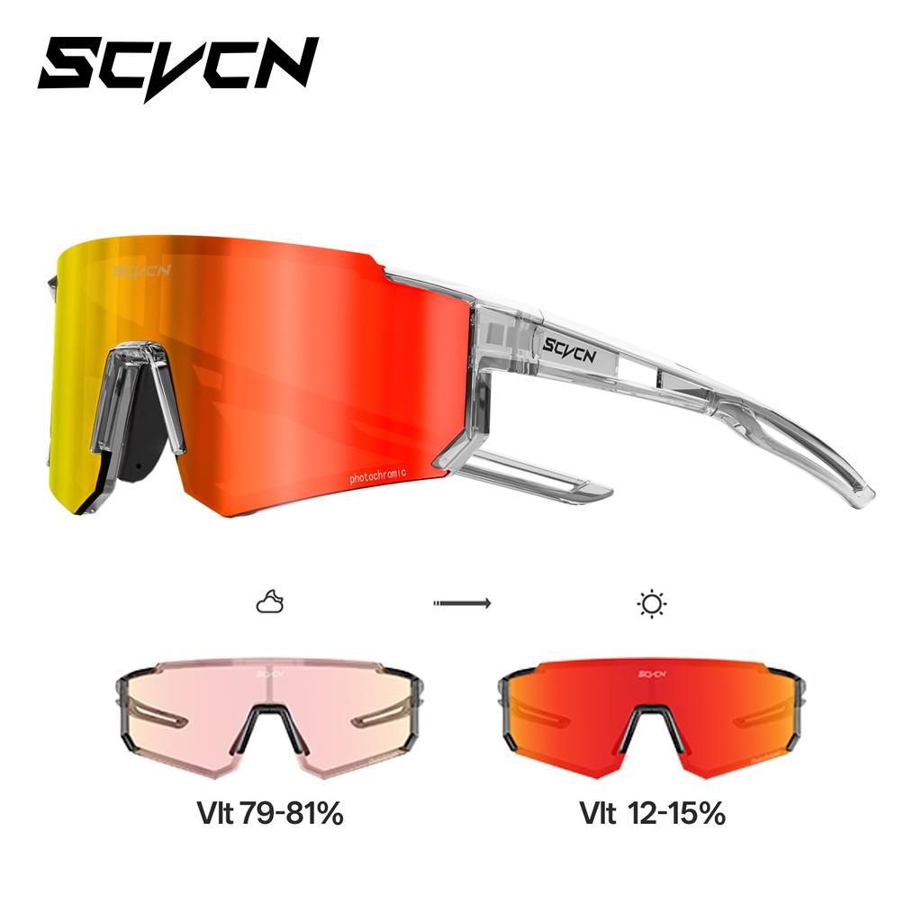 SCVCN New Photochromic Cycling Glasses UV400 Men Women Hiking Goggles Sports Sunglasses Outdoor Cycling Road MTB Bike Glasses