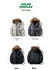 Men's and Women's Thickened Winter Down Jacket with Fur Collar, 90% White Duck Down Hooded Parka.
