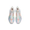 Anta Bubble Bomb Basketball Shoes Men's Low Top Ivory White/Fluorescent Aqua/Light Rainbow Pink Sneakers 112211603Q-5