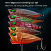 5 Pcs Floating Lures Popper Baits Topwater Fishing Lures Plastic Hardbait