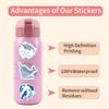 60-Piece Narwhal Cartoon Animal Graffiti Stickers for Notebook & Luggage Decoration