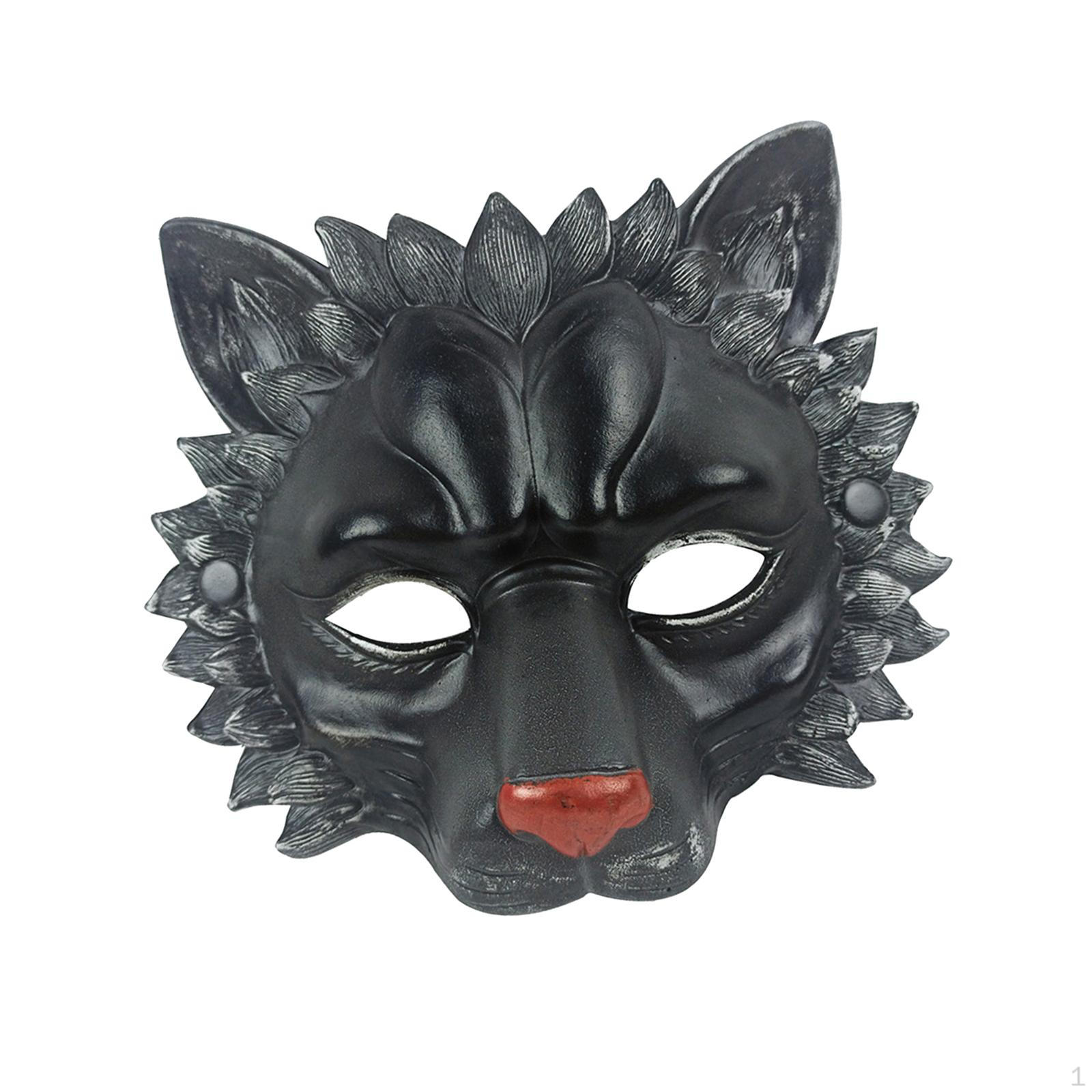 

Half Face PU Foam Novelty for Halloween Adult Carnival Party темно-сірий