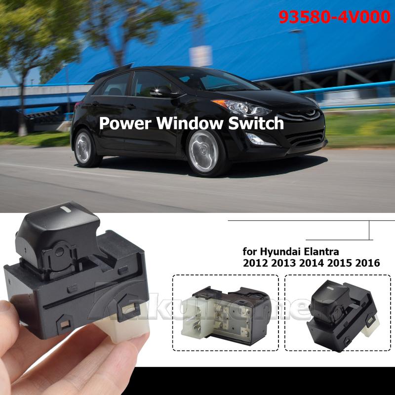 For Hyundai Elantra 2012-2016 Auto Parts 93580-4V000 Car Electric Power Window Switch Button Passenger Compatible