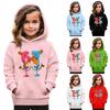 Kids' Fashion Printed Pullover Casual Long-Sleeve Crewneck Hoodie Top