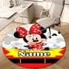 Personalized M-Minnie Round Chair Office Rug - Perfect for Mat, Office Chair & More - Ideal Gift for Birthdays and Holidays