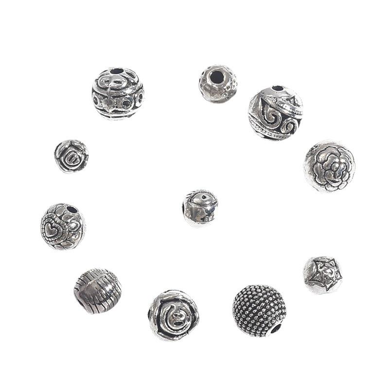 DIY Jewelry Accessories: Alloy Round Bead Spacer, Bracelet & Necklace Connectors, Pendant Buckle