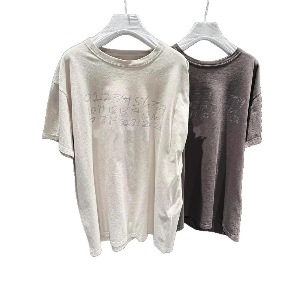 2026 Spring/Summer Women's Casual Cotton Round Neck Letter T-Shirt - Loose Fit, Short Sleeve, Trendy & Versatile