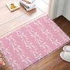 Cute Bow Carpet Mat Rug Anti-Slip Absorbent Soft Quick Dry Fashionable Modern Home Decor for Bathroom Shower Room Bathtub