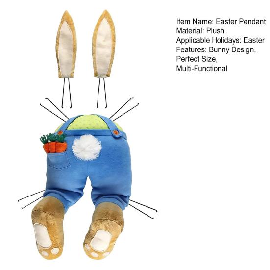 Påskhängsmycke Ansiktslös Docka Kanin Högtidsdekoration Festlig Prydnad Hemfester Festivaler Kontorsdekor