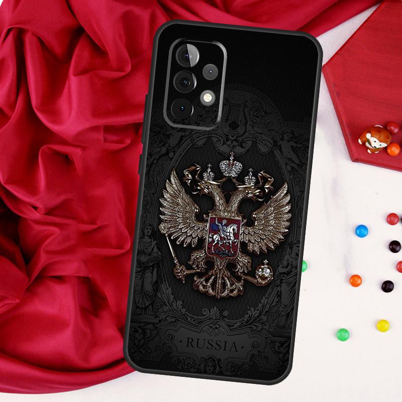 

Russia Coat Of Arms Eagle Flag Case For Samsung Galaxy A54 A34 A14 A52 A72 A13 A33 A53 A73 A51 A71 A12 A22 A32 Cover Samsung A52