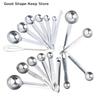 4/6/8Pcs Stainless Steel Measuring Spoon Set with Scale Kitchen Baking Measuring Tools Egg Beater Spoon Cup for Cooking